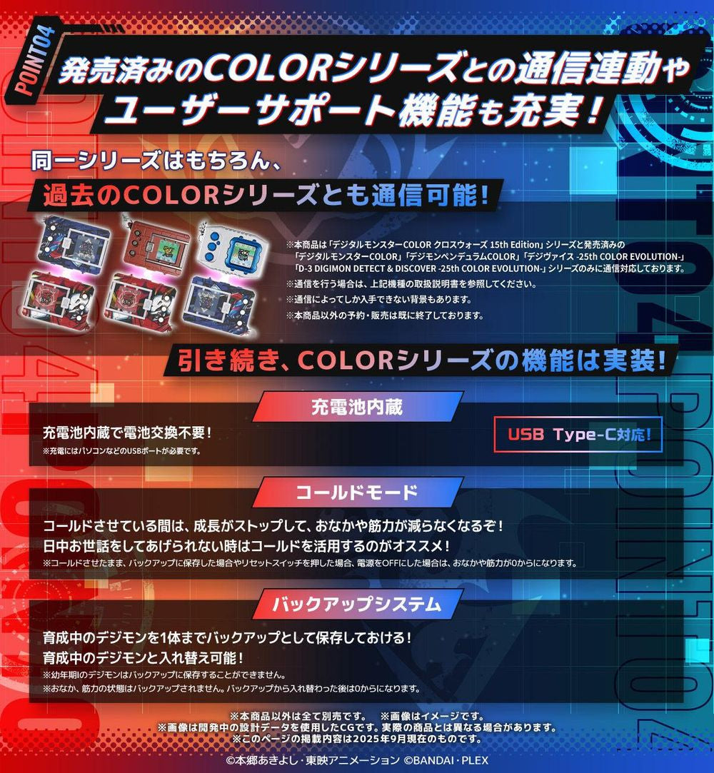 Bandai DIGIMON COLOR DIGIMON XROS WARS 15th Edition BLUE FLARE color