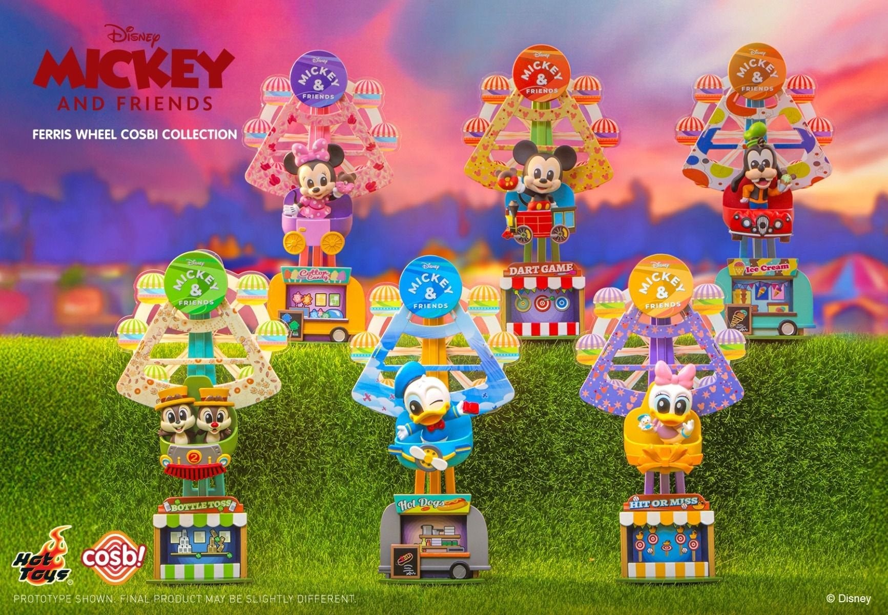 Hot Toys Disney Mickey & Friends Ferris Wheel Cosbi Collection Full Set of 6