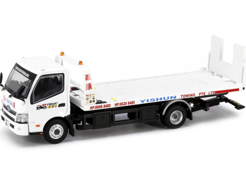 Load image into Gallery viewer, Tiny City SG20 Die-cast Model Car - HINO300 Singapore YISHUN Flatbed Tow Truck
