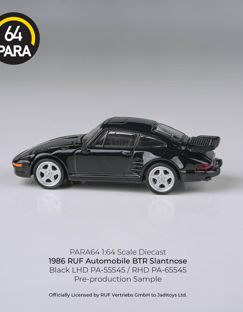 Load image into Gallery viewer, PARA64 1/64 1986 RUF BTR Black RHD Diecast Model Car
