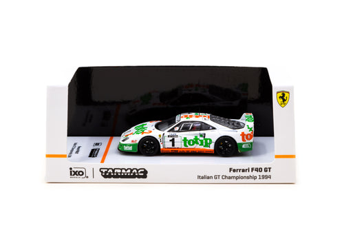 Load image into Gallery viewer, Tarmac Works 1/64 Ferrari F40 GT Italian GT Championship 1994 F. D'A
