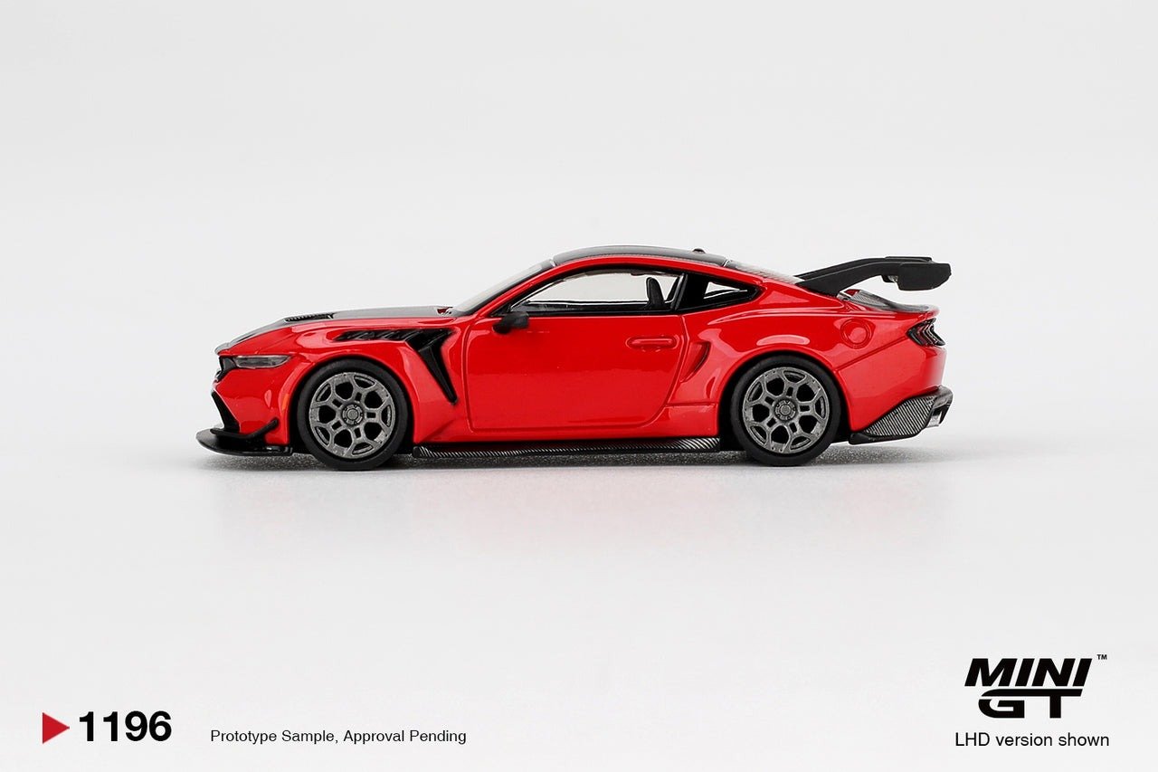 MINI GT #1196 1/64 Ford Mustang GTD Race Red Diecast Model Car