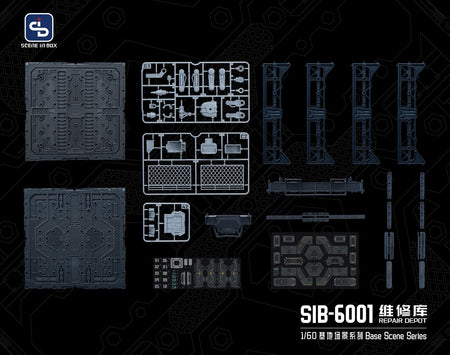 SCENE IN BOX SIB-6001 Maintenance Bay Diorama for Action Figures