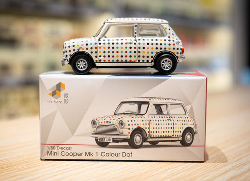 Load image into Gallery viewer, Tiny City Die-cast Model Car - Mini Cooper Mk 1 Colour Dot
