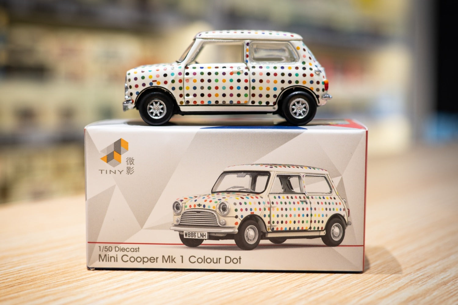 Tiny City Die-cast Model Car - Mini Cooper Mk 1 Colour Dot