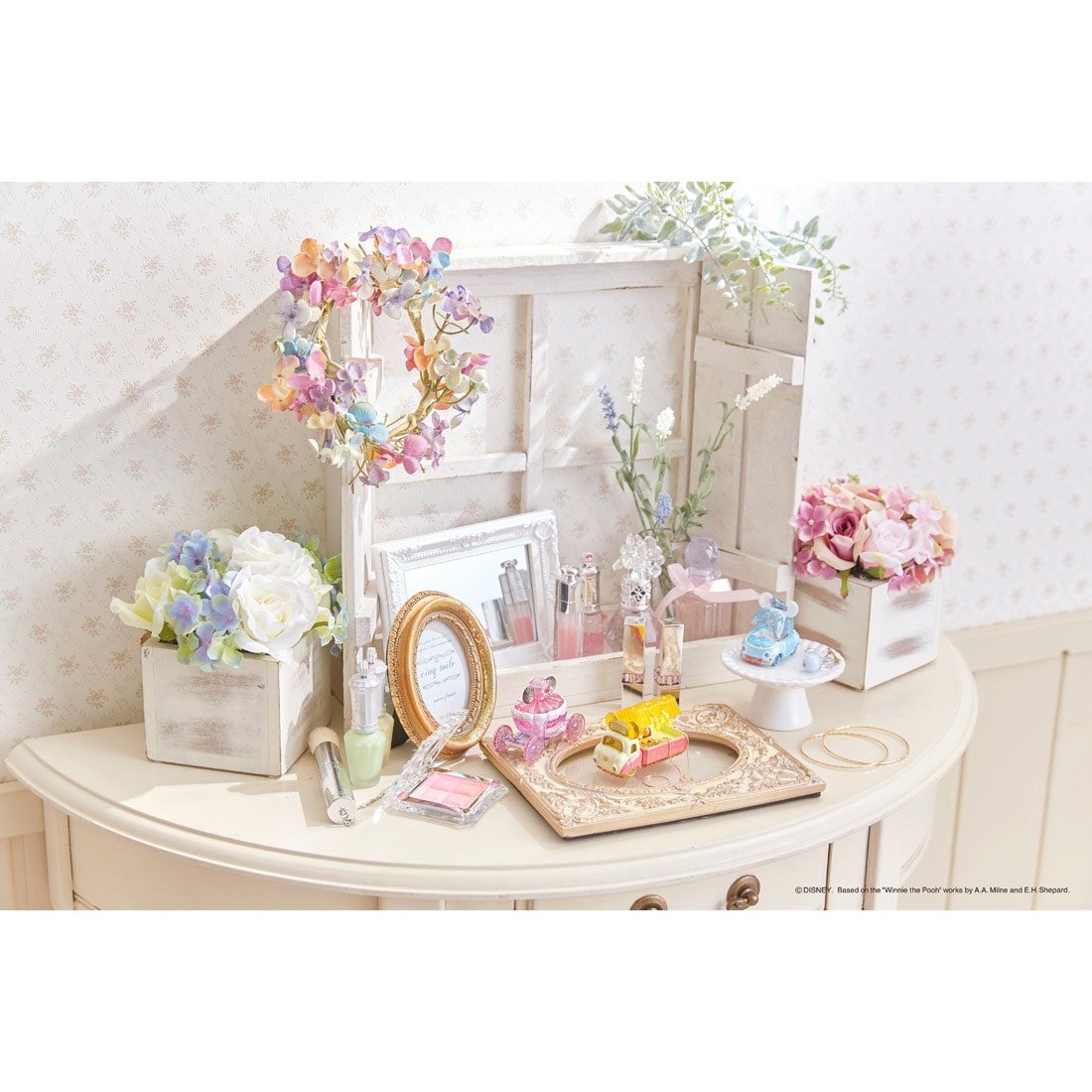 Takara Tomy Disney Motors Jewelry Box Storage Winnie The Pooh Diecast Car Toy