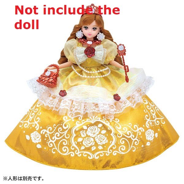 Takara Tomy Licca  Dress - Princess Elegant Rose Dress up for Licca Doll