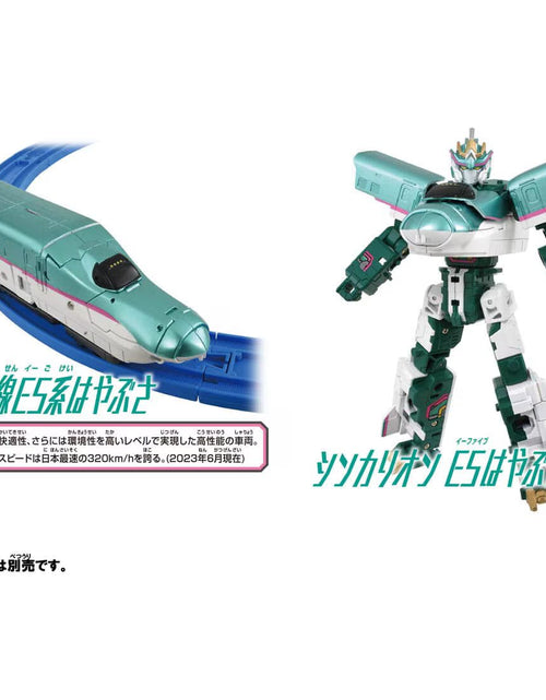 Load image into Gallery viewer, Takara Tomy Plarail Shinkansen Deformation Robot SHINKALION CW E5 Hayabusa
