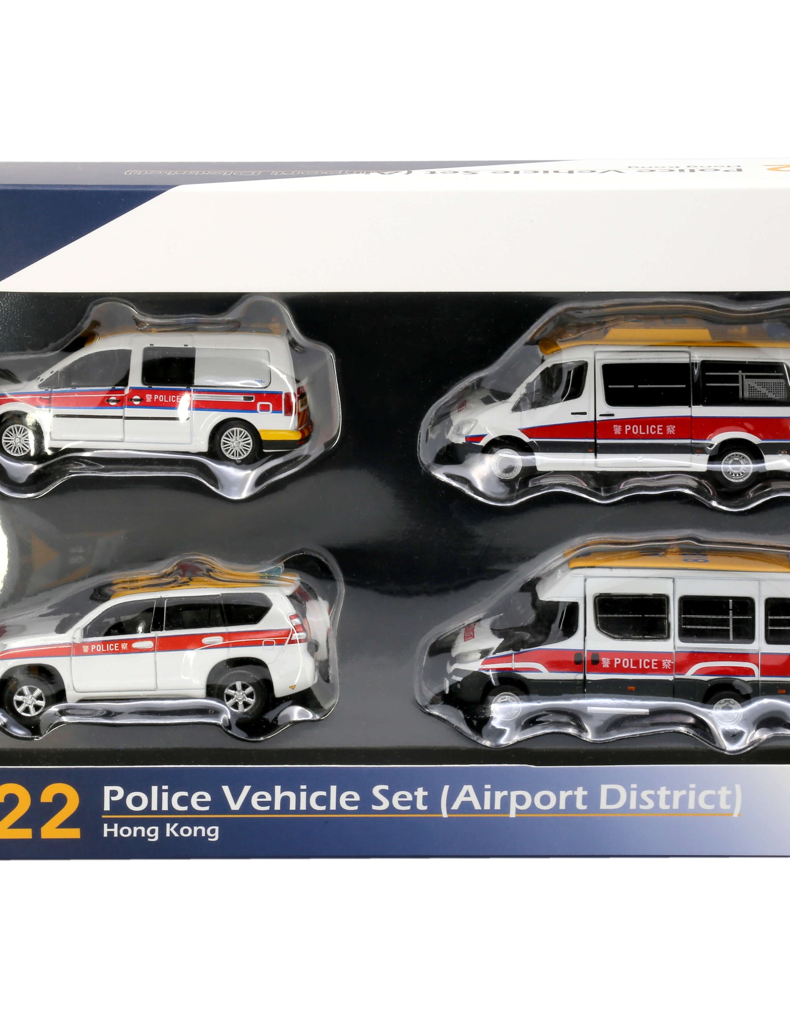 Tiny City Die-cast Model Car - Bs22 Airport District Vehicle 4 Cars Box Set