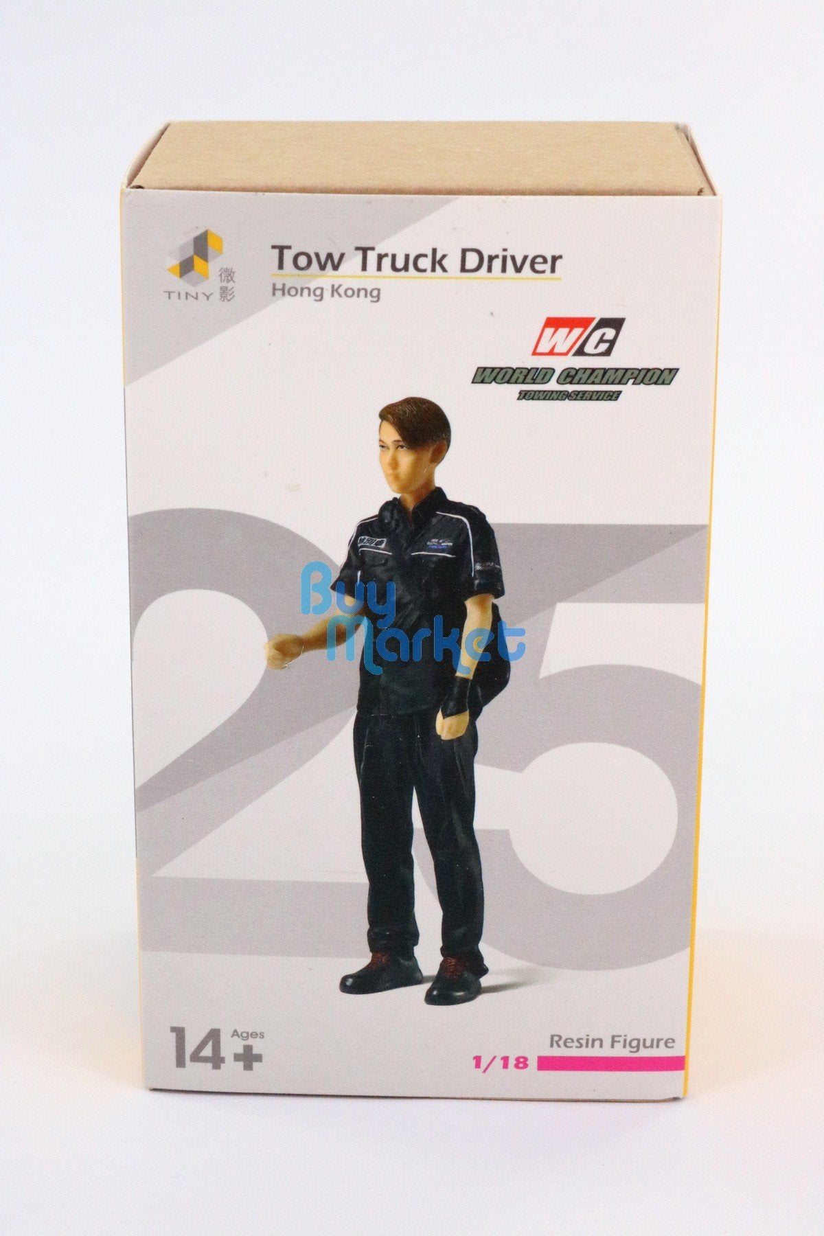 TINY 1/18 Resin Figure #25 Hong Kong World Champion Tow Truck Technician Stand