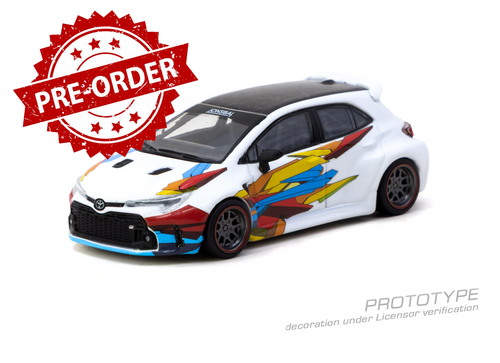Load image into Gallery viewer, (Pre-order) Tarmac Works 1/64 Toyota GR Corolla Widebody White Model Diecast Car
