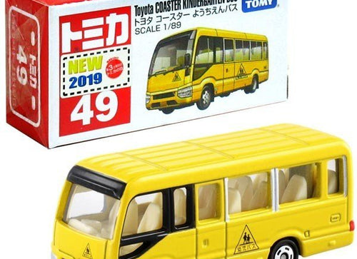 Load image into Gallery viewer, Takara Tomy Tomica #49 Toyota Coaster Kindergarten Bus Scale 1/89 Diecast Car
