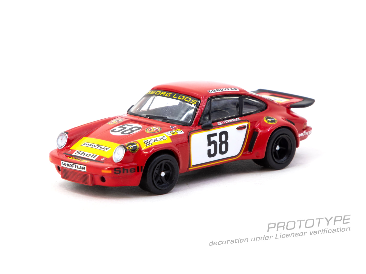(Pre-order) Tarmac Works 1/64 Porsche 911 Carrera RSR 3.0 24h Le Mans 1975 #58