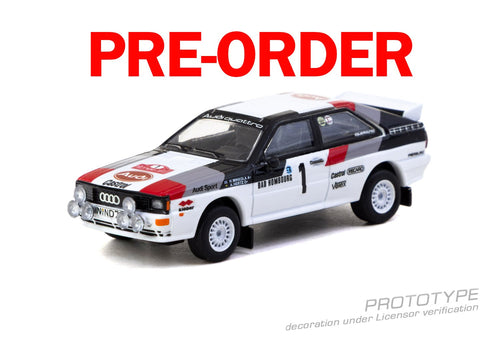 Load image into Gallery viewer, (Pre-order) Tarmac Works Audi Quattro A1 Lombard RAC Rally 1982 #1 Winner Model
