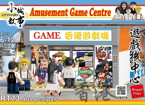 Load image into Gallery viewer, Royal Toys City Story RT73 Hong Kong Arcade Game Center Retro Building 408pc
