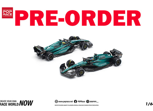Load image into Gallery viewer, (Pre-order) POPRACE 1/64 ASTON MARTIN AMR23 F1 #14 F. ALONSO Model Car

