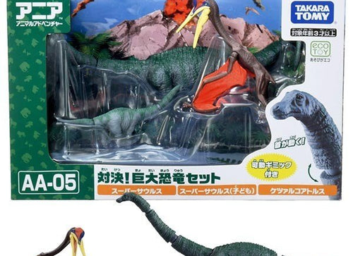 Load image into Gallery viewer, Takara Tomy ANIA Animal AA-05 Battle! Huge Dinosaur Set Mini Action Figure
