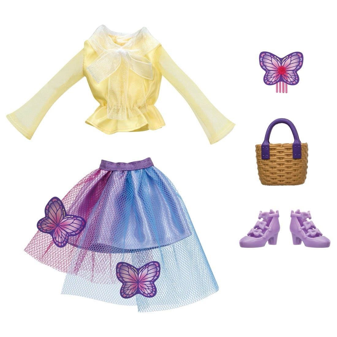 Takara Tomy Licca Chan Doll Dress - Papillon Picnic Dress with accessories Set