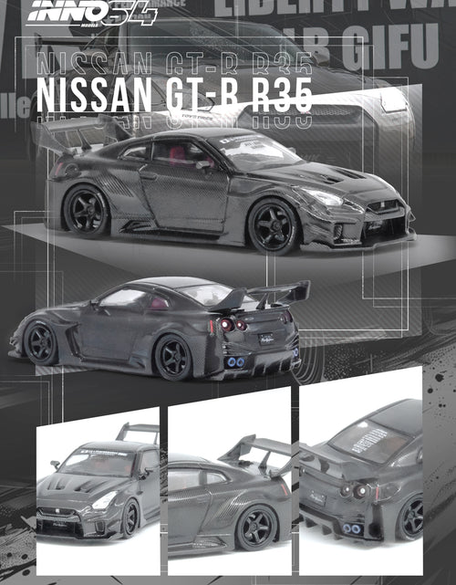 Load image into Gallery viewer, INNO64 1/64 NISSAN GT-R (R35) LBWK SUPER SILHOUETTE 35GT-RR Carbon
