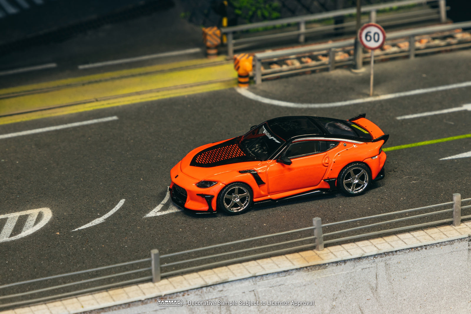Tarmac Works 1/64 Nissan VeilSide FFZ400 Fairlady Z Orange with Card