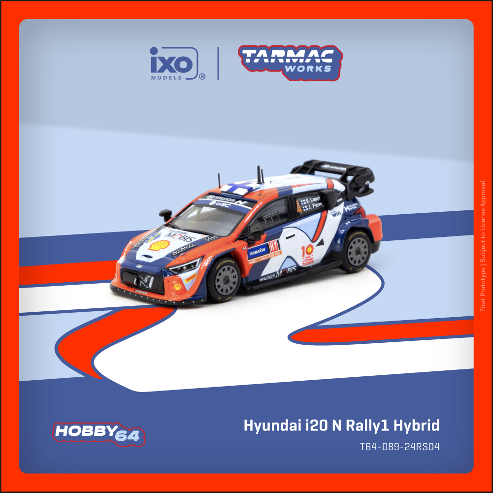 Tarmac Works 1:64 Hyundai i20 N Rally1 Hybrid Rally Sweden 2024