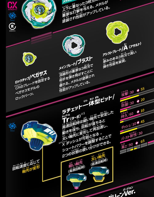 Load image into Gallery viewer, Takara Tomy Beyblade X CX-07 Starter PegasusBlast ATr
