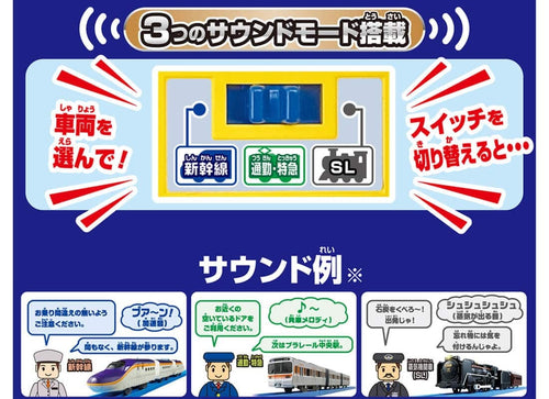 Load image into Gallery viewer, Takara Tomy Plarail Let`s Play with Tomica! Kankan Railroad Crossing Playset
