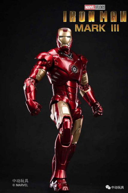 Load image into Gallery viewer, ZD Toys Marvel Avengers 1/10 Iron Man MK3 Action Figure with Lighting Function
