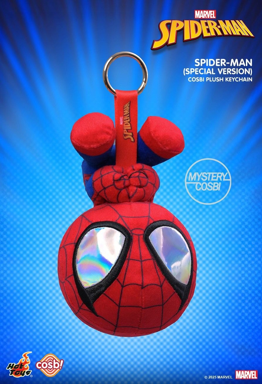 Hot Toys Spider-Man Marvel Comic Cosbi Plush Keychain Collection (Full set of 6)
