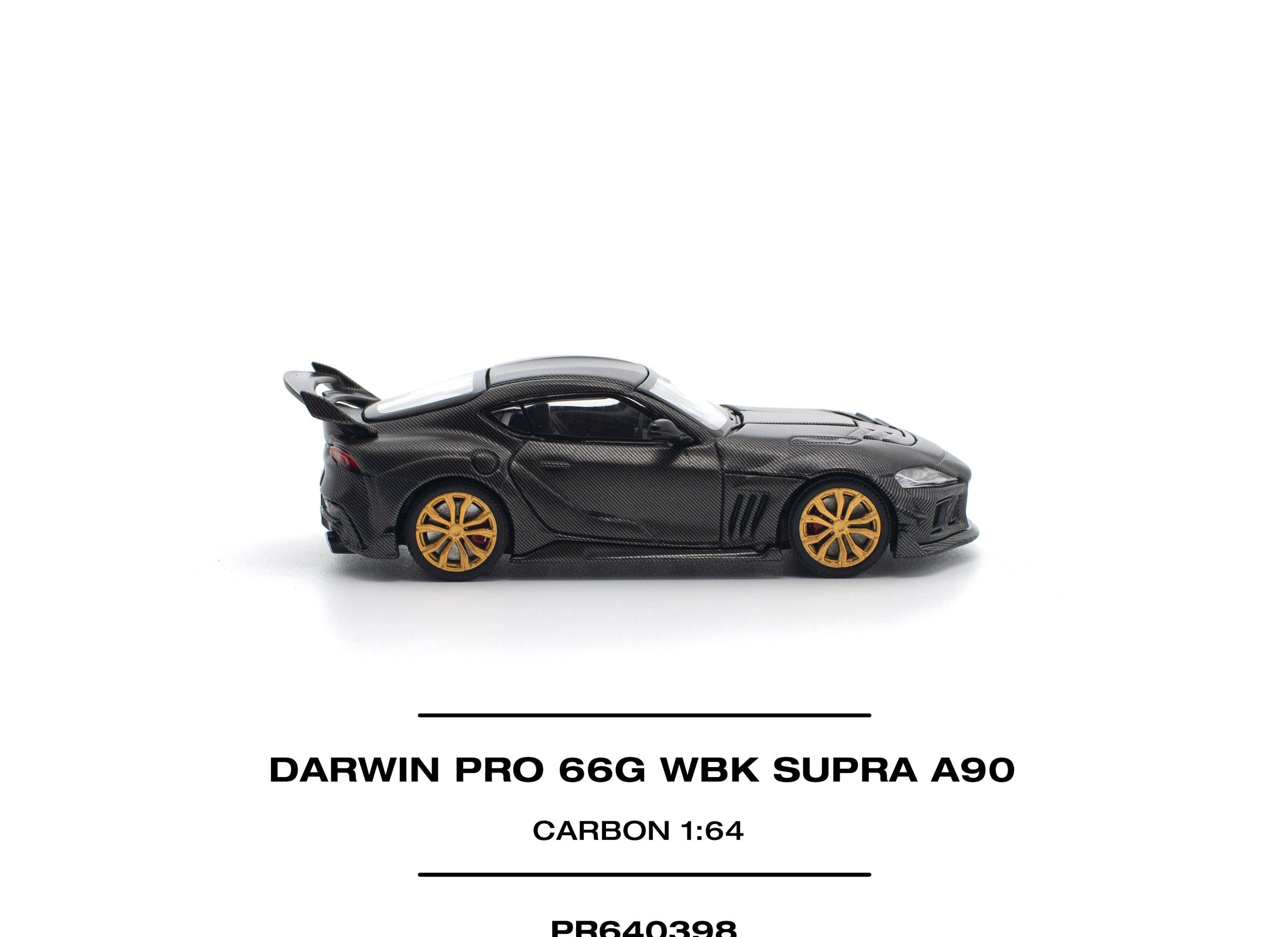 POPRACE 1/64 DARWIN PRO 66G WBK SUPRA A90 CARBON EDITION Model Car