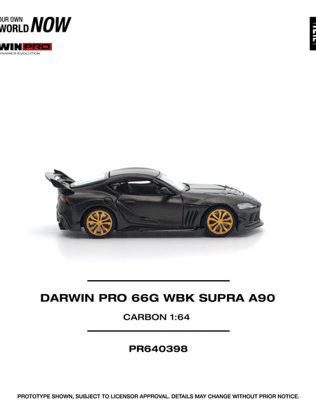 POPRACE 1/64 DARWIN PRO 66G WBK SUPRA A90 CARBON EDITION Model Car