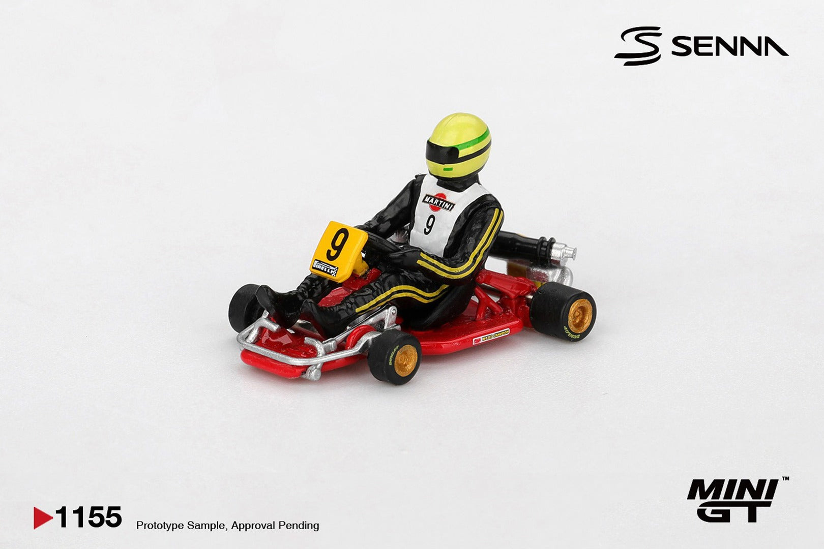 (Pre-order) MINI GT #1155 Senna Kart Formula K #9 Ayrton Senna da Silva 1981 