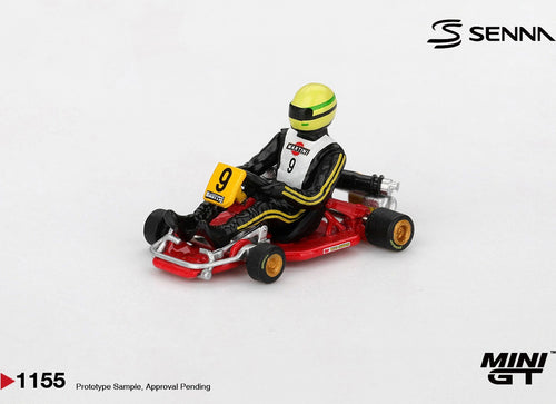 Load image into Gallery viewer, (Pre-order) MINI GT #1155 Senna Kart Formula K #9 Ayrton Senna da Silva 1981 
