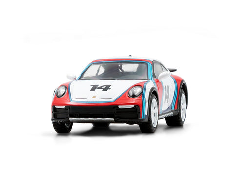 Load image into Gallery viewer, Sparky x TINY 1/64 Porsche 911(992) Dakar Martini Rallye 1978 Diecast Model Car
