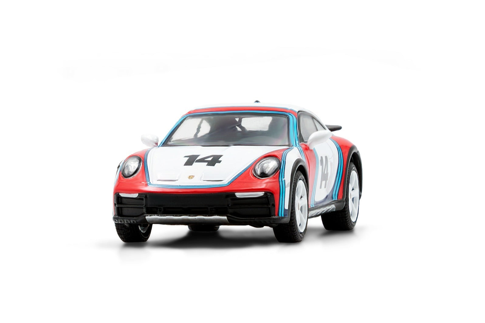 Sparky x TINY 1/64 Porsche 911(992) Dakar Martini Rallye 1978 Diecast Model Car