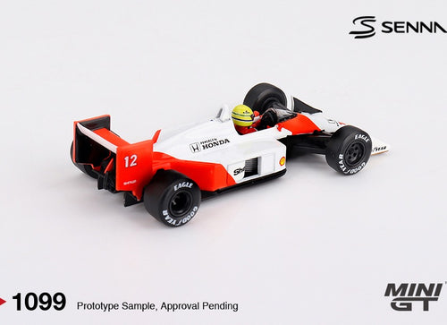Load image into Gallery viewer, (Pre-order) MINI GT #1099 McLaren MP4/4 12 Ayrton Senna 1988 Japanese Grand Prix
