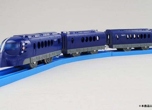 Load image into Gallery viewer, Takara Tomy Plarail Toy Train S-35 Nankai Rapi:T Rapito Blue Motorized Japan
