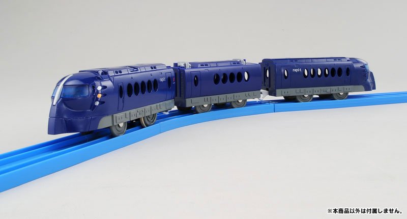Takara Tomy Plarail Toy Train S-35 Nankai Rapi:T Rapito Blue Motorized Japan