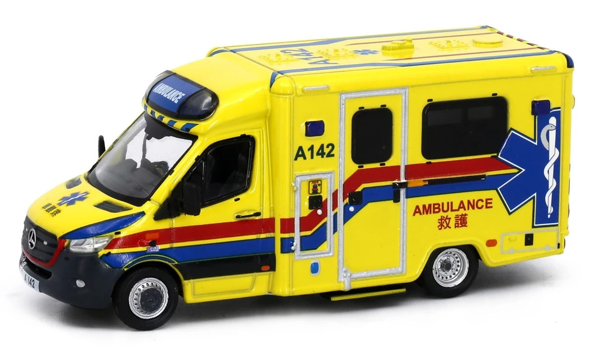 Tiny FSD 08 Die-cast Model Car - MERCEDES-BENZ Sprinter FL HKFSD Ambulance A142