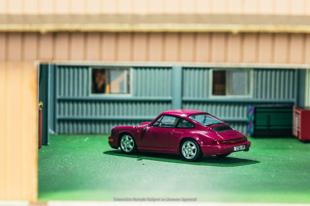 (Pre-order) Tarmac Works 1/64 Porsche 911 964 RS  Ruby Star Diecast Model Car