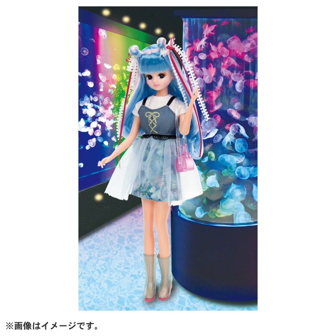 Takara Tomy Licca Chan Doll play set - Float Jellyfish