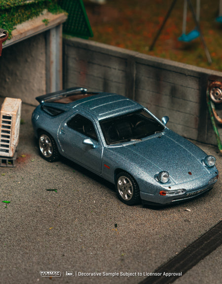 (Pre-order) Tarmac Works Porsche 928 GTS Blue Metallic Diecast Model Car