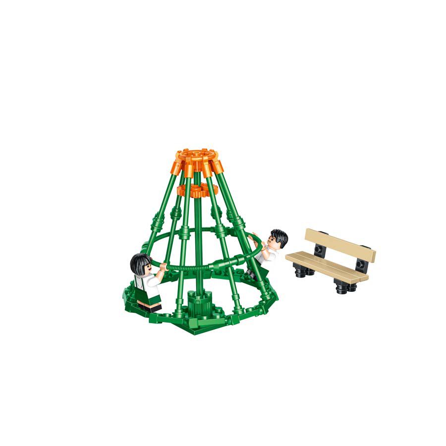 Royal Toys Building Blocks City Story Bricks RT32 :  Playground Roundabout