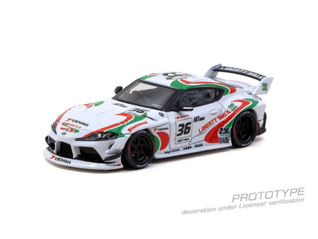 (Pre-order) Tarmac Works 1/64  LB-WORKS TOYOTA SUPRA (A90) White Diecast Car