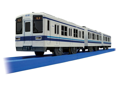 Load image into Gallery viewer, Takara Tomy Plarail S-61 Tobu Type 8000 Motorized Toy Model Train
