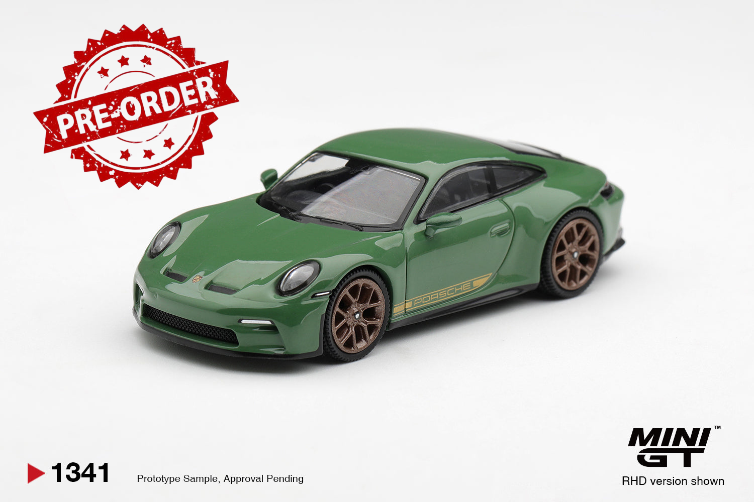(Pre-order) Mini GT #1341 Porsche 911 (992) GT3 Touring Auratium Green LHD