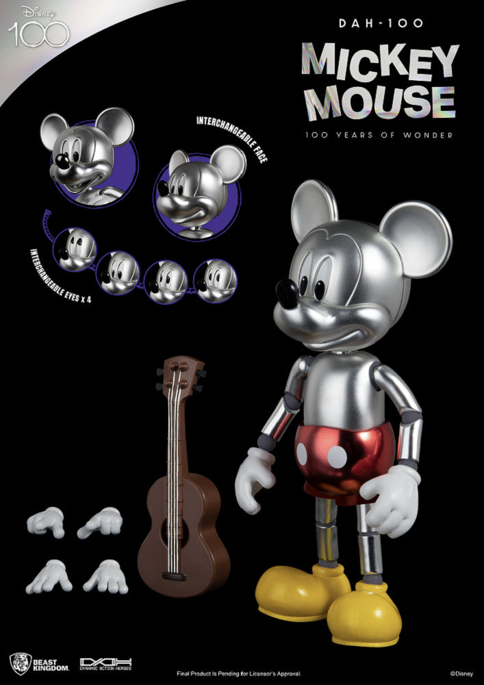 Beast Kingdom DAH-100 Disney 100 Years of Wonder Mickey Mouse Action Figure Set