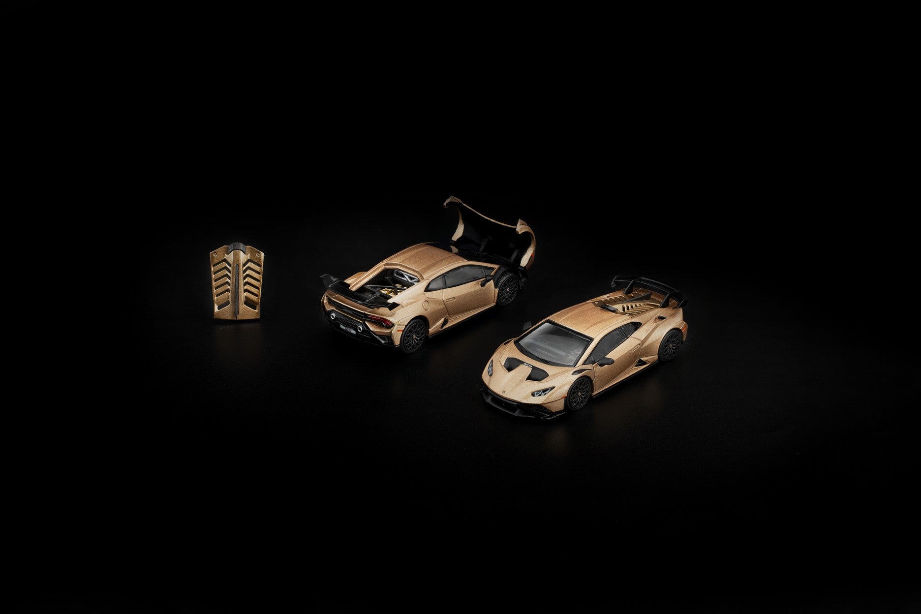 (Pre-order) POPRACE 1/64 LAMBORGHINI HURACAN STO MATTE GOLD #PR640413 Model Car