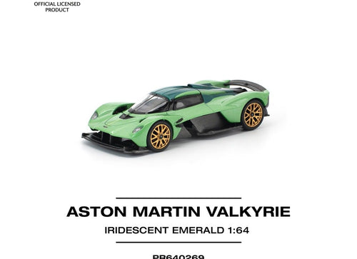 Load image into Gallery viewer, POPRACE 1/64 ASTON MARTIN VALKYRIE IRIDESCENT EMERALD Model Car
