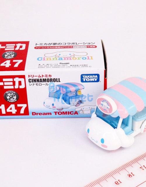 Load image into Gallery viewer, Takara Tomy Dream TOMICA Sanrio No. 147 Cinnamoroll Diecast Toy Car Japan
